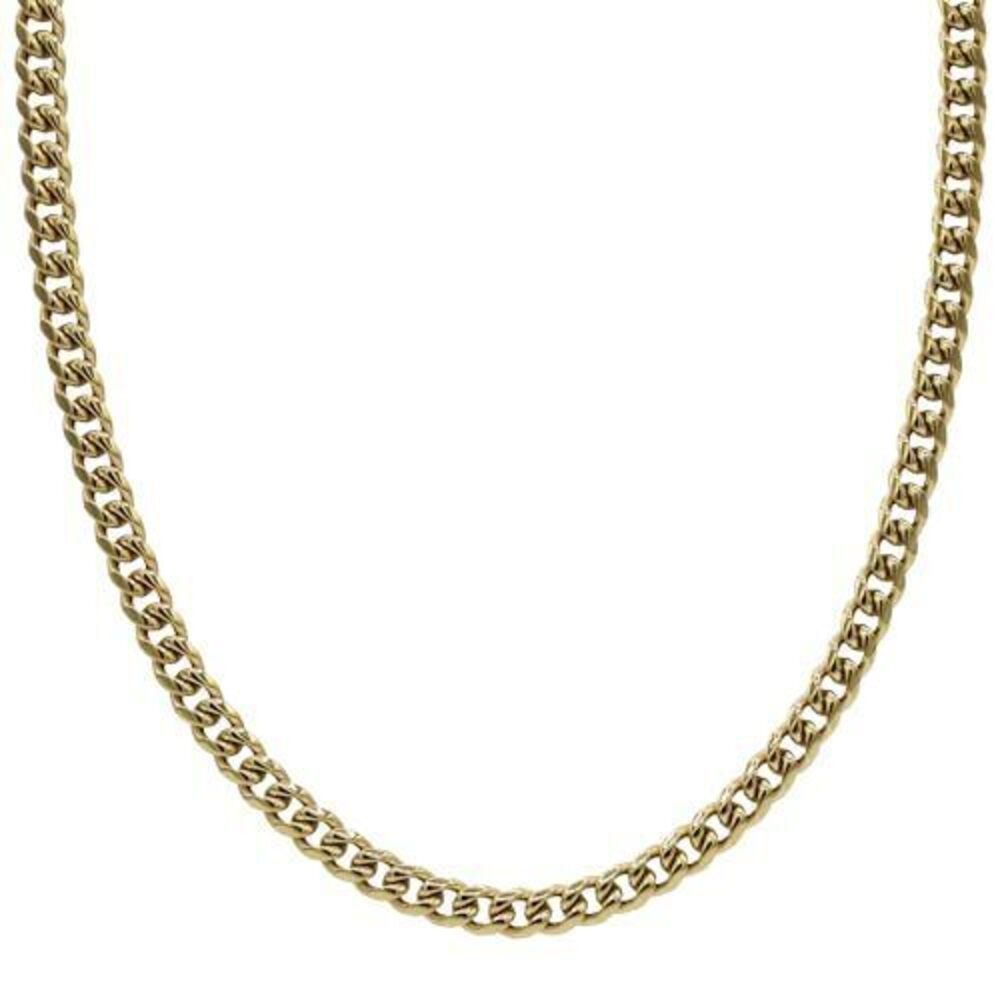 6298 Miami Cuban Link Chain and 6MM, 22", 18K Gold-Plated Yellow Gold
